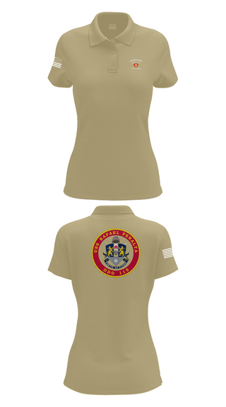 Womens Short Sleeve Performance Polo, USS Rafael Peralta DDG 115, Navy, Teamtime, Team time, sublimation, custom sports apparel, team uniforms, spirit wear, spiritwear, sports uniforms, custom shirts, team store, custom team store, fundraiser sports, apparel fundraiser