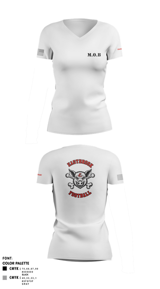 Womens Short Sleeve Vneck Shirt, Eastbrook Football, Army, Teamtime, Team time, sublimation, custom sports apparel, team uniforms, spirit wear, spiritwear, sports uniforms, custom shirts, team store, custom team store, fundraiser sports, apparel fundraiser