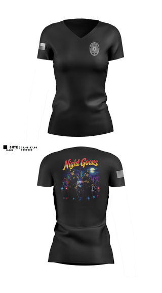 Womens Short Sleeve Vneck Shirt, Shamokin City Police, Police, Teamtime, Team time, sublimation, custom sports apparel, team uniforms, spirit wear, spiritwear, sports uniforms, custom shirts, team store, custom team store, fundraiser sports, apparel fundraiser