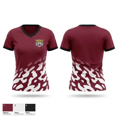 Valley view bobcats 38404352 Women's Short Sleeve V-neck Shirt - 1
