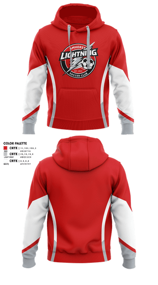 Hoodie, Amherst Lightning, Women's Soccer, Teamtime, Team time, sublimation, custom sports apparel, team uniforms, spirit wear, spiritwear, sports uniforms, custom shirts, team store, custom team store, fundraiser sports, apparel fundraiser