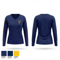 Haddonfield Police 66201618 Women's Long Sleeve V-neck Shirt - 1