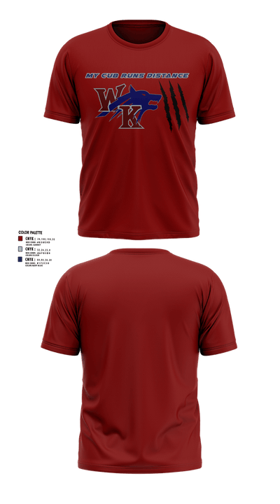 White Knoll High School Track & Field 55705888 Short Sleeve Performance Shirt - 3