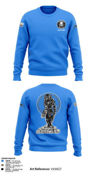 Crew Neck Sweatshirt, 3rd Platoon, Army, Teamtime, Team time, sublimation, custom sports apparel, team uniforms, spirit wear, spiritwear, sports uniforms, custom shirts, team store, custom team store, fundraiser sports, apparel fundraiser
