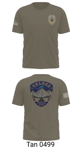 Old School Cotton Feel Shirt, Valdez Police Department, Police, Teamtime, Team time, sublimation, custom sports apparel, team uniforms, spirit wear, spiritwear, sports uniforms, custom shirts, team store, custom team store, fundraiser sports, apparel fundraiser