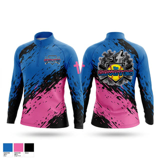 Quarter Zip Jacket, Coyotes, Softball, Teamtime, Team time, sublimation, custom sports apparel, team uniforms, spirit wear, spiritwear, sports uniforms, custom shirts, team store, custom team store, fundraiser sports, apparel fundraiser