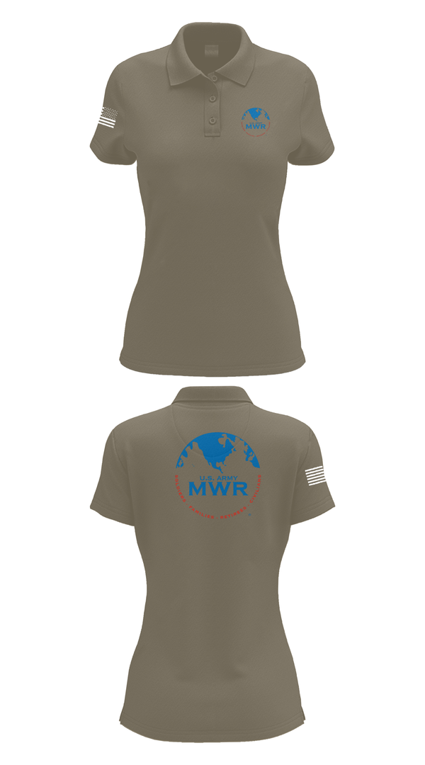 Womens Short Sleeve Performance Polo, FAMILY AND MORALE, WELFARE AND RECREATION, , Teamtime, Team time, sublimation, custom sports apparel, team uniforms, spirit wear, spiritwear, sports uniforms, custom shirts, team store, custom team store, fundraiser sports, apparel fundraiser
