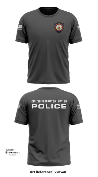 Short Sleeve Performance Shirt, Citizen Pottawatomie nation Police Department, Police, Teamtime, Team time, sublimation, custom sports apparel, team uniforms, spirit wear, spiritwear, sports uniforms, custom shirts, team store, custom team store, fundraiser sports, apparel fundraiser