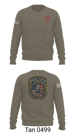 Crew Neck Sweatshirt, NYPD THREAT, Police, Teamtime, Team time, sublimation, custom sports apparel, team uniforms, spirit wear, spiritwear, sports uniforms, custom shirts, team store, custom team store, fundraiser sports, apparel fundraiser