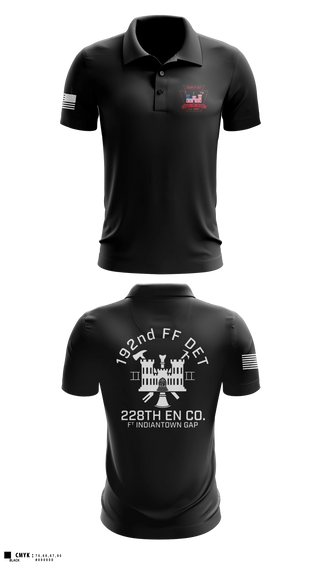 Short Sleeve Performance Polo, 192nd Firefighter Detachment, National Guard, Teamtime, Team time, sublimation, custom sports apparel, team uniforms, spirit wear, spiritwear, sports uniforms, custom shirts, team store, custom team store, fundraiser sports, apparel fundraiser