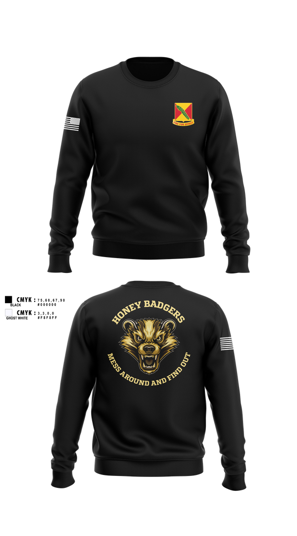 Crew Neck Sweatshirt, Delta companyHHB 1-51 ADA, Army, Teamtime, Team time, sublimation, custom sports apparel, team uniforms, spirit wear, spiritwear, sports uniforms, custom shirts, team store, custom team store, fundraiser sports, apparel fundraiser