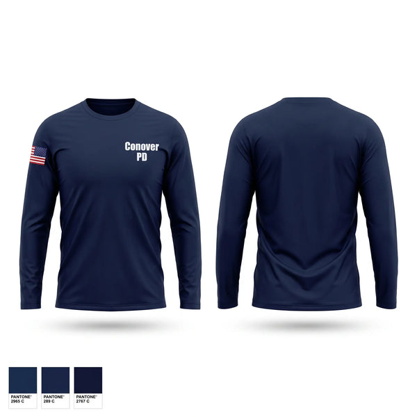 Long Sleeve Performance Shirt, Conover PD, Police, Teamtime, Team time, sublimation, custom sports apparel, team uniforms, spirit wear, spiritwear, sports uniforms, custom shirts, team store, custom team store, fundraiser sports, apparel fundraiser