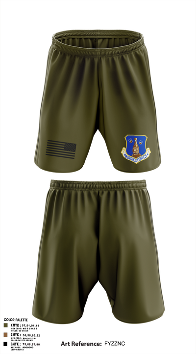 145th LRS/LGVM 93307873 Athletic Shorts With Pockets - 1