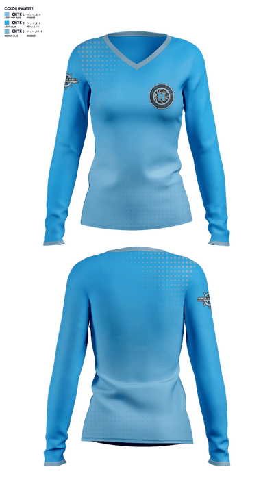 North Bay Haven Buccaneers 56446715 Women's Long Sleeve V-neck Shirt - 1