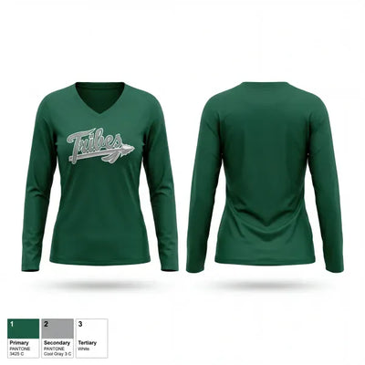 Tribes 82829702 Women's Long Sleeve V-neck Shirt - 1
