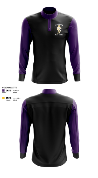 Quarter Zip Jacket, Indianola Mat Tribe, Wrestling, Teamtime, Team time, sublimation, custom sports apparel, team uniforms, spirit wear, spiritwear, sports uniforms, custom shirts, team store, custom team store, fundraiser sports, apparel fundraiser