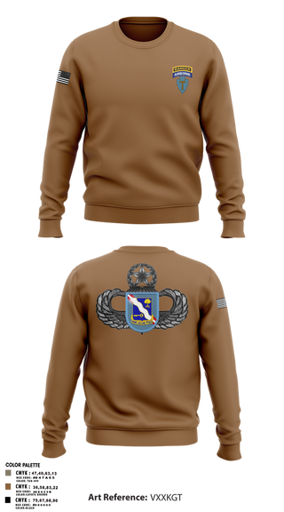 Crew Neck Sweatshirt, 1-143rd airborne infantry regiment, , Teamtime, Team time, sublimation, custom sports apparel, team uniforms, spirit wear, spiritwear, sports uniforms, custom shirts, team store, custom team store, fundraiser sports, apparel fundraiser