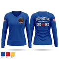 Ship bottom fire company Women's Long Sleeve V-neck Shirt - 1