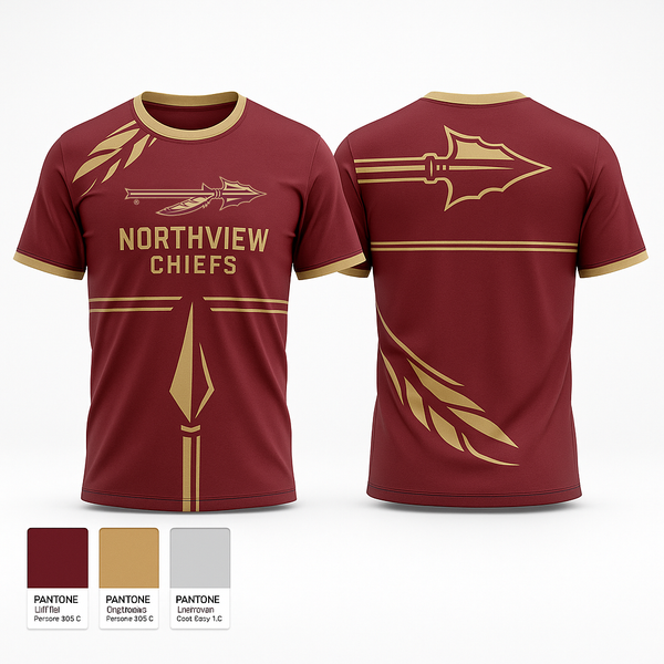 Old School Cotton Feel Shirt, Northview Chiefs, Softball, Teamtime, Team time, sublimation, custom sports apparel, team uniforms, spirit wear, spiritwear, sports uniforms, custom shirts, team store, custom team store, fundraiser sports, apparel fundraiser