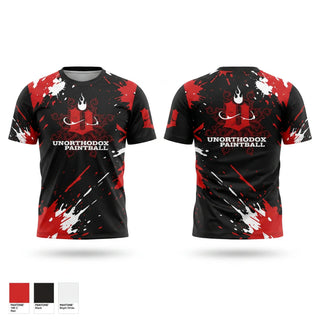 Soft Poly Tee Cotton Like Feel, UNORTHODOX PAINTBALL, Spirit Store, Teamtime, Team time, sublimation, custom sports apparel, team uniforms, spirit wear, spiritwear, sports uniforms, custom shirts, team store, custom team store, fundraiser sports, apparel fundraiser
