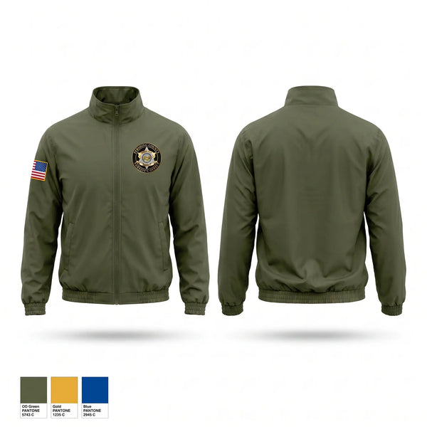 Windbreaker, Pershing County Sheriff’s Office, Police, Teamtime, Team time, sublimation, custom sports apparel, team uniforms, spirit wear, spiritwear, sports uniforms, custom shirts, team store, custom team store, fundraiser sports, apparel fundraiser