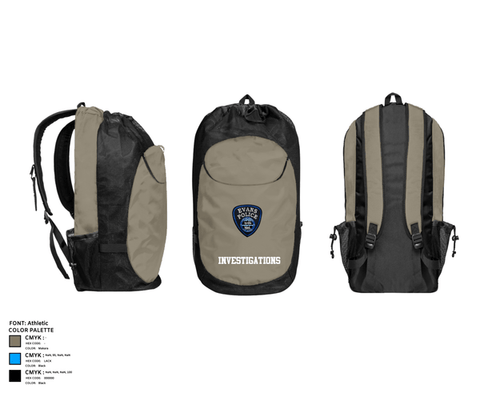 Gear Bag, Investigations, Police, Teamtime, Team time, sublimation, custom sports apparel, team uniforms, spirit wear, spiritwear, sports uniforms, custom shirts, team store, custom team store, fundraiser sports, apparel fundraiser