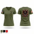 Black sheep 60620874 Women's Short Sleeve V-neck Shirt - 1