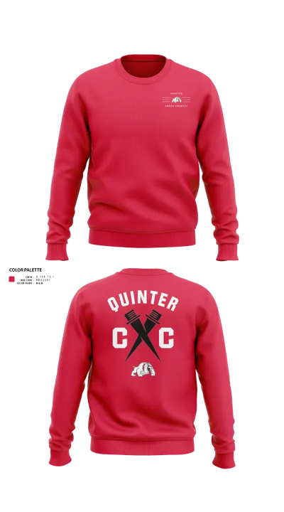 Quinter Bulldogs 74495795 Crew Neck Sweatshirt - 21
