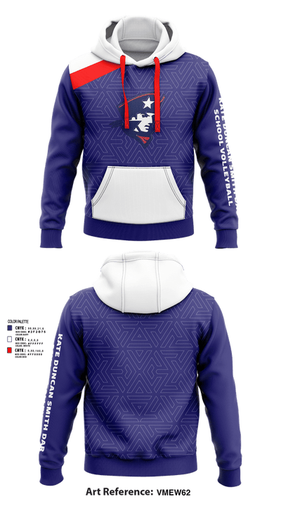 Kate Duncan Smith DAR School Volleyball 52095920 Hoodie - 41