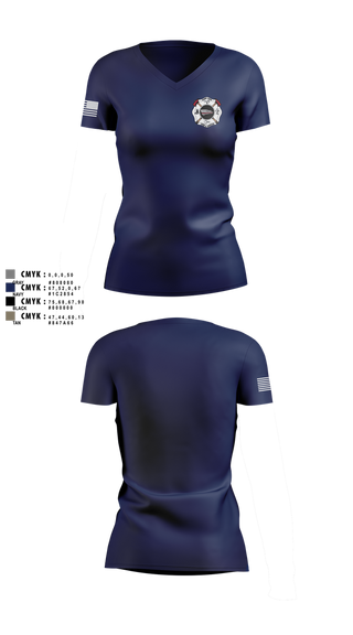 Womens Short Sleeve Vneck Shirt, Camp, Fire Department, Teamtime, Team time, sublimation, custom sports apparel, team uniforms, spirit wear, spiritwear, sports uniforms, custom shirts, team store, custom team store, fundraiser sports, apparel fundraiser