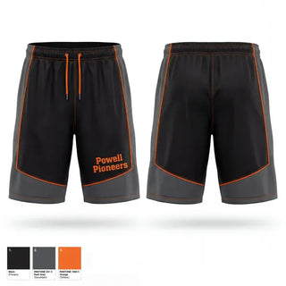 Athletic Shorts With Pockets, Powell Pioneers, Baseball, Teamtime, Team time, sublimation, custom sports apparel, team uniforms, spirit wear, spiritwear, sports uniforms, custom shirts, team store, custom team store, fundraiser sports, apparel fundraiser