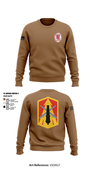 Crew Neck Sweatshirt, 3rd Battalion 13th Field Artillery Regiment, , Teamtime, Team time, sublimation, custom sports apparel, team uniforms, spirit wear, spiritwear, sports uniforms, custom shirts, team store, custom team store, fundraiser sports, apparel fundraiser