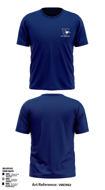 Vista Junior Eagles 88108764 Short Sleeve Performance Shirt - 2