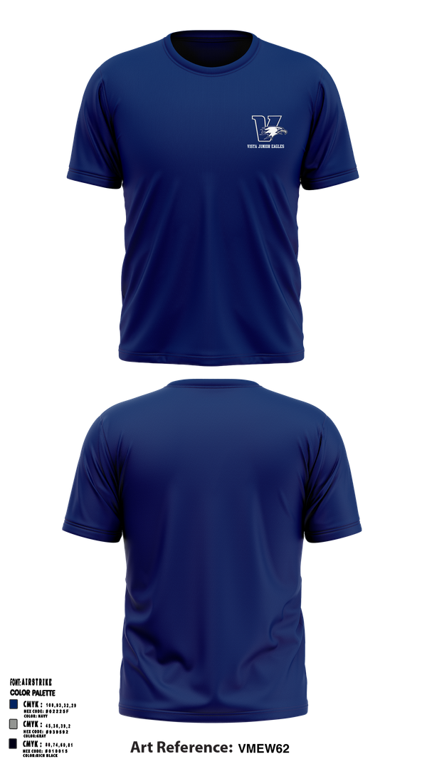 Short Sleeve Performance Shirt, Vista Junior Eagles, , Teamtime, Team time, sublimation, custom sports apparel, team uniforms, spirit wear, spiritwear, sports uniforms, custom shirts, team store, custom team store, fundraiser sports, apparel fundraiser
