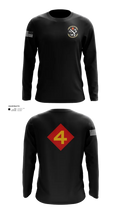 14th Marine regiment 4th Marine corps division 57481844 Long Sleeve Performance Shirt 100