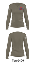 208th MCAS 6752981 Women's Long Sleeve V-neck Shirt - 73