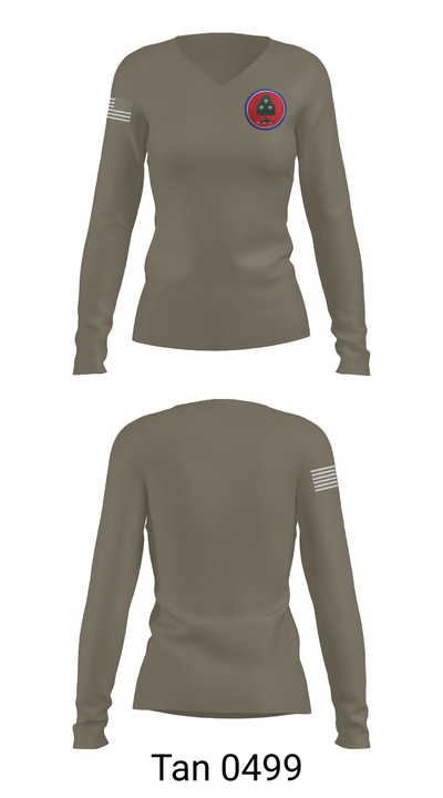 208th MCAS 6752981 Women's Long Sleeve V-neck Shirt - 73