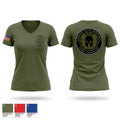 Glenpool Street Crimes Unit Women's Short Sleeve V-neck Shirt - 1