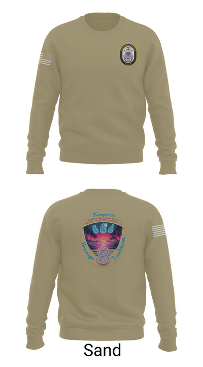 USS Bougainville CPO 89131174 Crew Neck Sweatshirt - 81