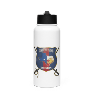RS HOUSTON 85631959 Stainless Steel Water Bottle with a Straw Lid
