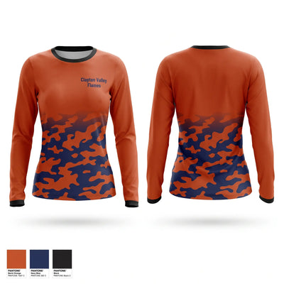 Clayton Valley Flames Long Sleeve Performance Shirt - 2