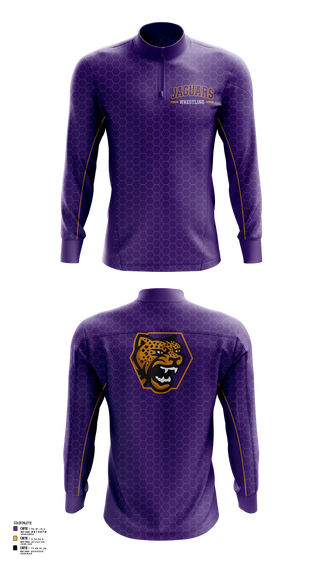 Quarter Zip Jacket, Jag highschool jaguars, Wrestling, Teamtime, Team time, sublimation, custom sports apparel, team uniforms, spirit wear, spiritwear, sports uniforms, custom shirts, team store, custom team store, fundraiser sports, apparel fundraiser