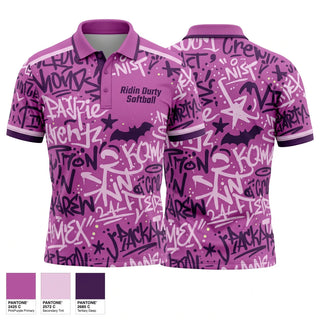 Short Sleeve Performance Polo, Ridin Durty softball, Softball, Teamtime, Team time, sublimation, custom sports apparel, team uniforms, spirit wear, spiritwear, sports uniforms, custom shirts, team store, custom team store, fundraiser sports, apparel fundraiser