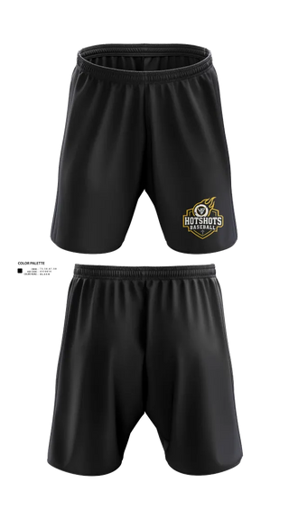Athletic Shorts With Pockets, Hotshots1, Baseball, Teamtime, Team time, sublimation, custom sports apparel, team uniforms, spirit wear, spiritwear, sports uniforms, custom shirts, team store, custom team store, fundraiser sports, apparel fundraiser