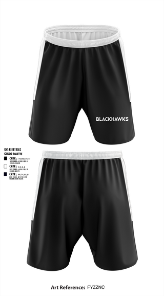 Athletic Shorts With Pockets, Blackhawks, , Teamtime, Team time, sublimation, custom sports apparel, team uniforms, spirit wear, spiritwear, sports uniforms, custom shirts, team store, custom team store, fundraiser sports, apparel fundraiser