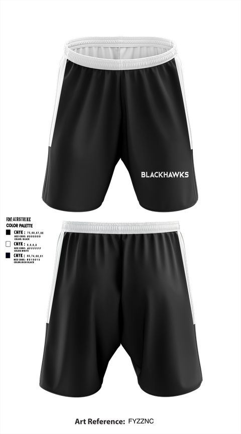 Athletic Shorts With Pockets, Blackhawks, , Teamtime, Team time, sublimation, custom sports apparel, team uniforms, spirit wear, spiritwear, sports uniforms, custom shirts, team store, custom team store, fundraiser sports, apparel fundraiser