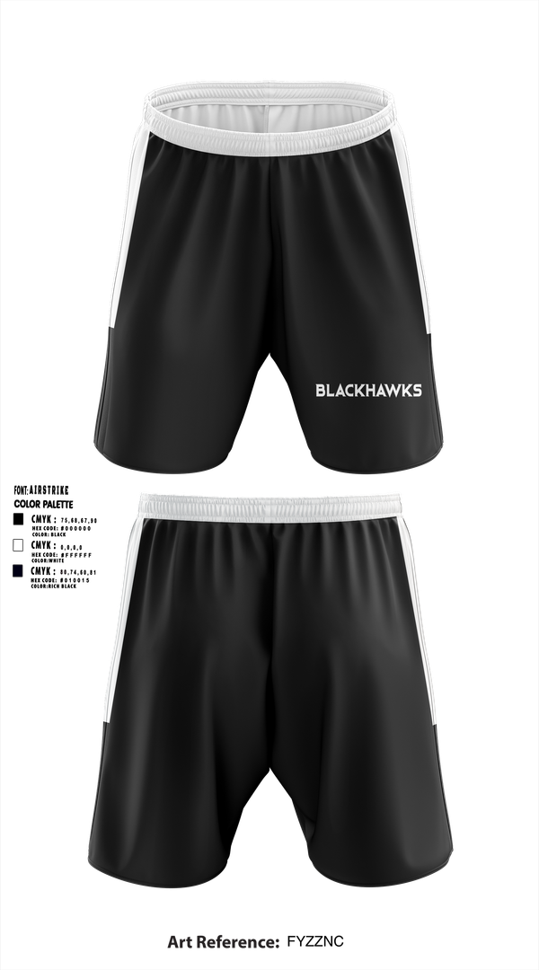 Athletic Shorts With Pockets, Blackhawks, , Teamtime, Team time, sublimation, custom sports apparel, team uniforms, spirit wear, spiritwear, sports uniforms, custom shirts, team store, custom team store, fundraiser sports, apparel fundraiser