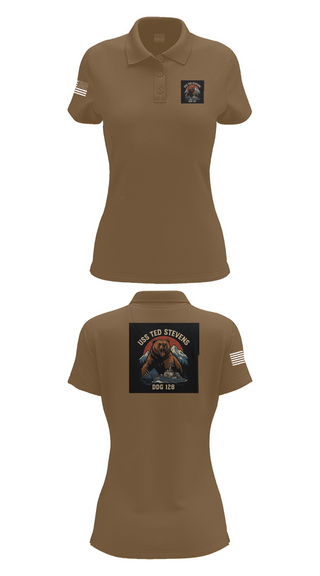 Womens Short Sleeve Performance Polo, TED STEVENS, , Teamtime, Team time, sublimation, custom sports apparel, team uniforms, spirit wear, spiritwear, sports uniforms, custom shirts, team store, custom team store, fundraiser sports, apparel fundraiser