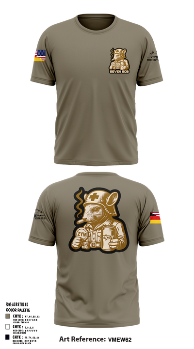 Bronze Crew 21388144 Short Sleeve Performance Shirt - 1