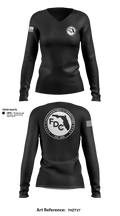 319th IEW Women's Long Sleeve V-neck Shirt - 1